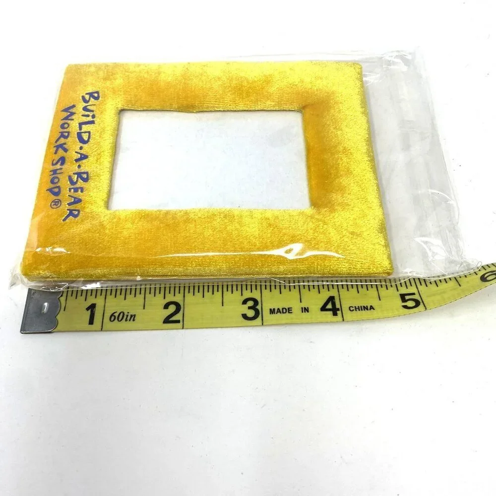 Build-A-Bear Workshop Velour Yellow Picture Frame 4.75